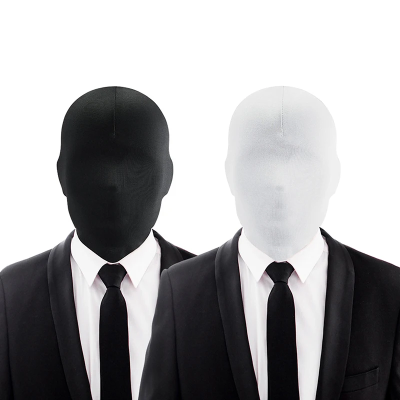 Black Full Face No Hole Cover Hat Cs Balaclava Cap Sun Uv Protection Festival Cosplay Props Costumes Spandex Full Mask Women Men