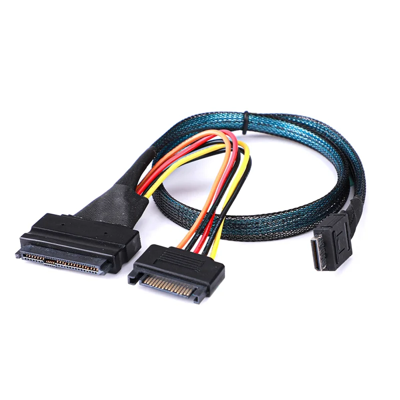 

Upgraded Mini SAS Oculink 4I High-Speed PCIE 4.0 SFF-8611 To 8639 U.2 Hard Disk Data Cable Data Cable SFF8611 To SFF8639 Hard Di
