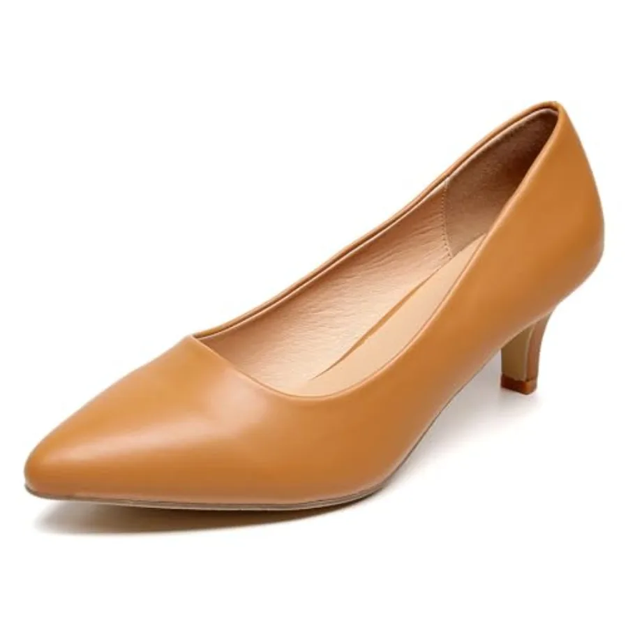 

VenusCelia Women's Rokoko Pump Kitten Heel Shoe