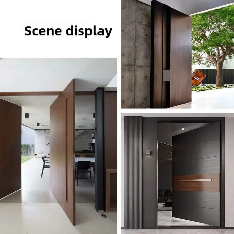 Stainless Steel Trenchless Groove Ground Spring Hardware Wood Aluminum Turnstile Offset Door Fittings with Positioning