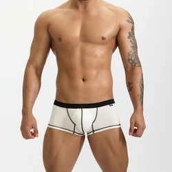 Männlichen Höschen Modal Männer Unterwäsche Boxer Mittlere Taille U Bulge Pouch Unterhose Komfortable Atmungsaktive Herren Boxer Shorts Cueca Homme