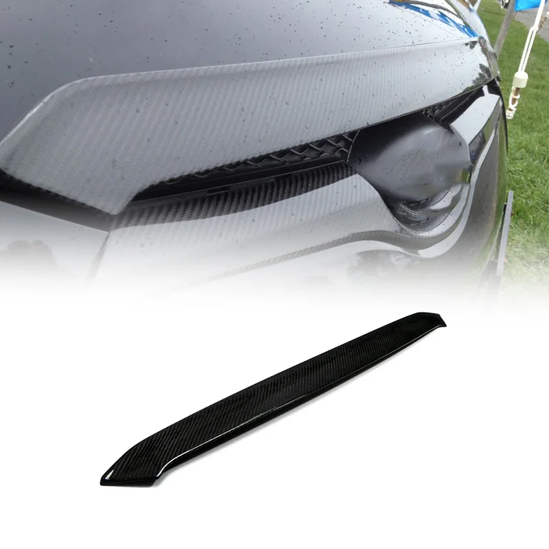 

Carbon Hood Lip For Veloster Carbon Fiber Front Bumper Hood Lip Tuning Trim Accessories For Veloster