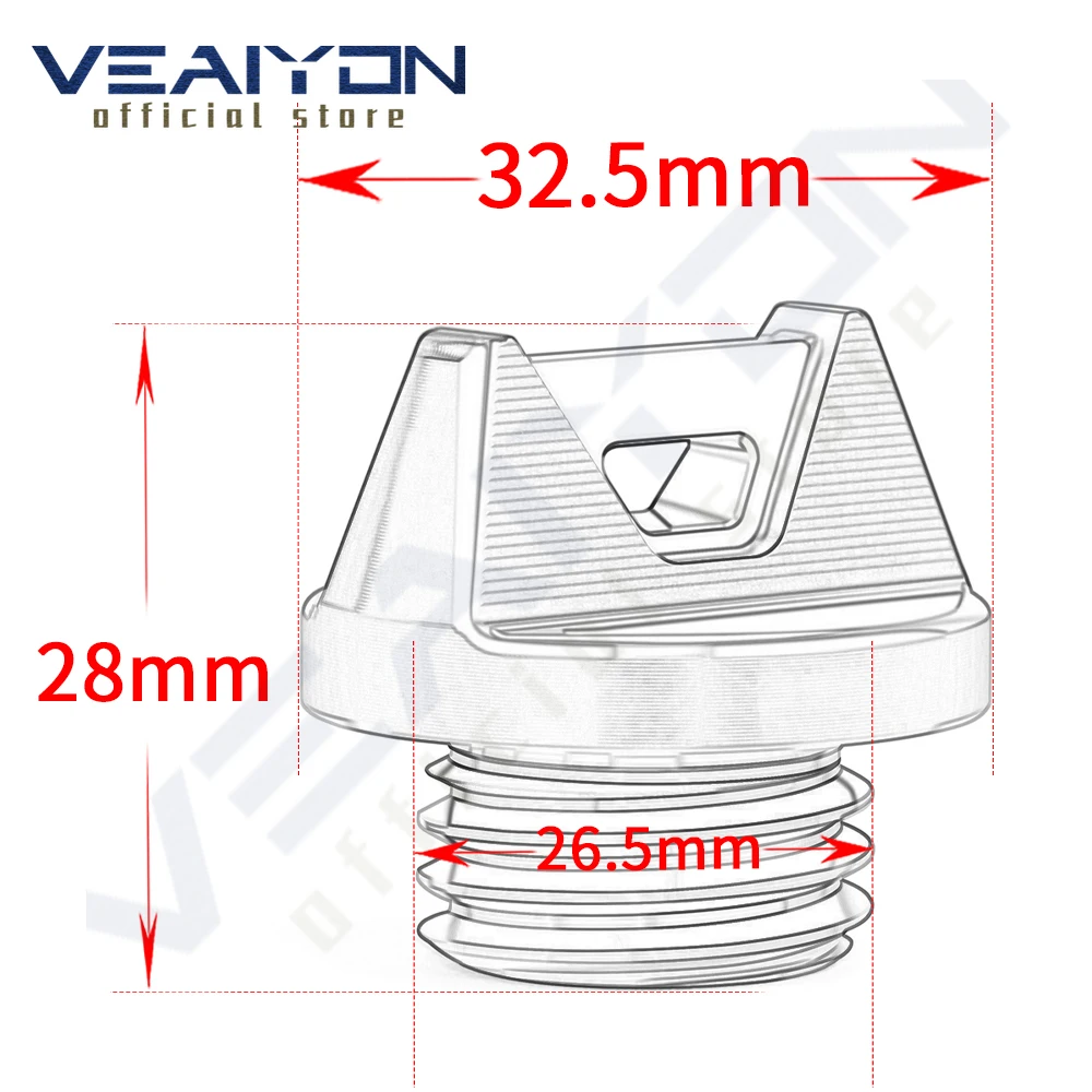 For YZF R7 YZFR7 YZF-R7 2022 2023 2024 Motorcycle Engine Oil Cap Plug Filler Nut Cover Cap M27*3 Motorcycle Accessories 2024