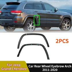 Car Rear Wheel Eyebrow Arch Left/Right Trim Molding For Jeep Grand Cherokee 2011-2020 Fender Flares Protector Replacement 2PCS