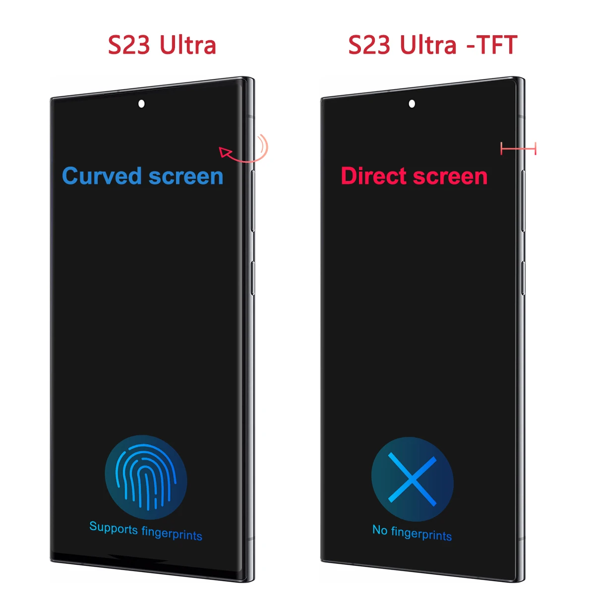 S23 Ultra para Samsung 6,8 ''probado S918B S918U S918W S918N S9180 pantalla LCD reemplazo del ensamblaje del digitalizador de pantalla táctil