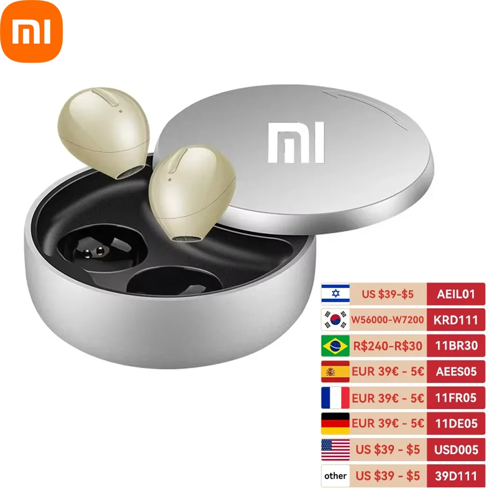 Xiaomi Mini Earbuds Wireless Bluetooth Sleep Hidden Earbuds for Work Discreet Low Profile Invisible Earbuds Sleep Headphones