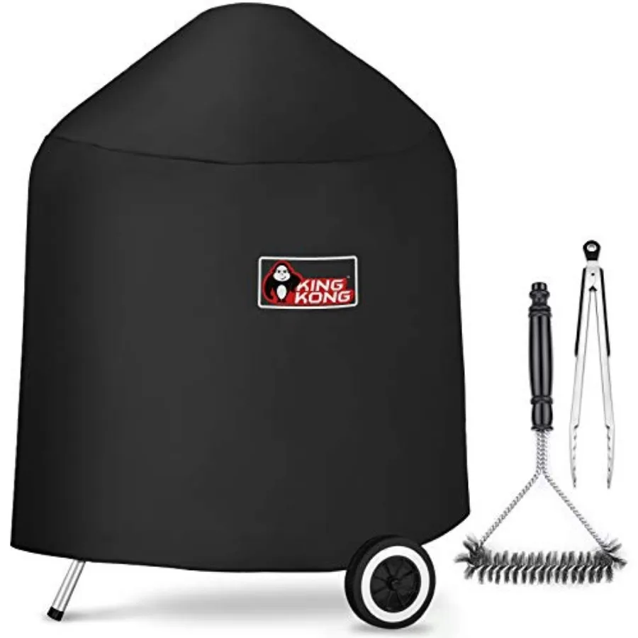 

7149 Premium Grill Cover for Weber Charcoal Grills, 22.5-Inch Compared to the 7149 Grill Cover Including Grill Brush and Tongs.