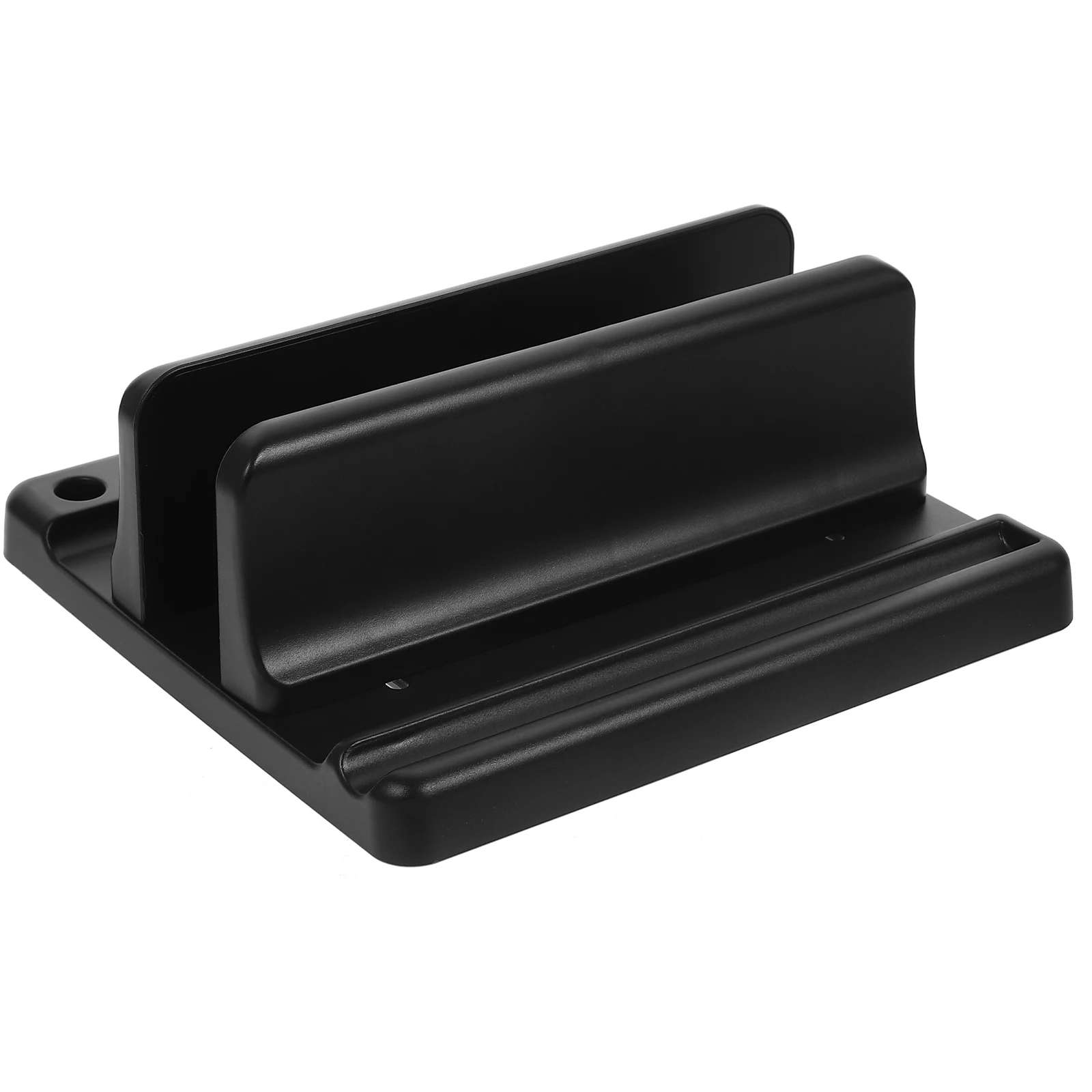 

1pc Laptop Vertical Notebook Holder Desk Riser Plastic Base Foldable Workstation Laptop Support Durable Lightweight