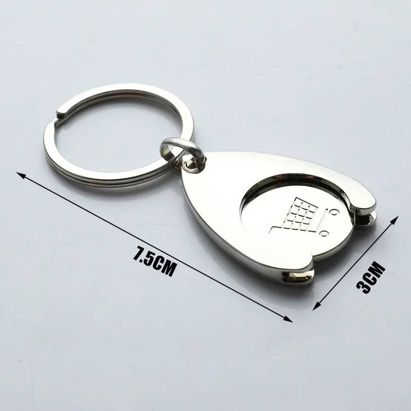 Creative Keychain Dollar Euro Coin Key Chain Zinc Alloy Electroplating Process Key Ring Handbag Backpack Pendant Pendant image 6