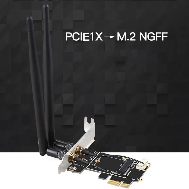 Bluetooth-compatible Wireless Card to pciE-1X to NGFF-Ekey PCIE Laptop Pc WIFI DropShipping