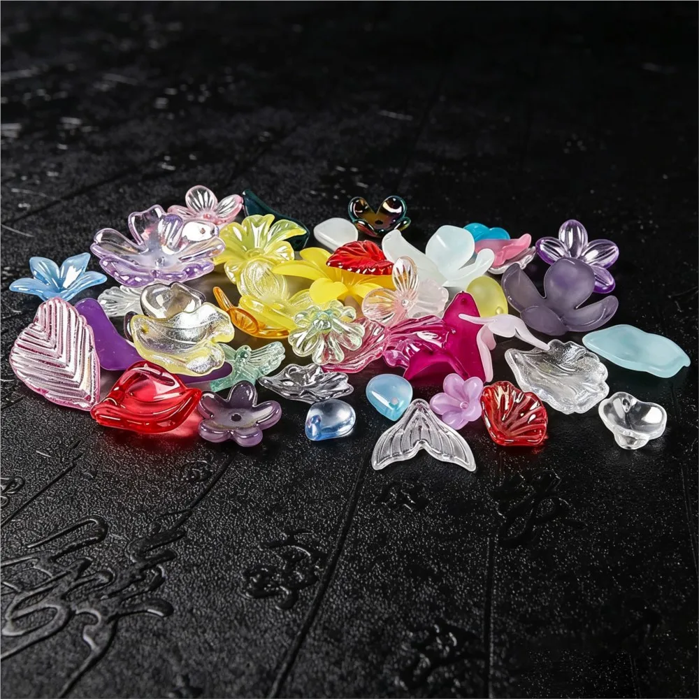 20g/100g Acrylic Colorful Flower Acrylic Spacer Decoration Beads For DIY Bracelet Necklace Jewelry Making Supplies Accessories view 6