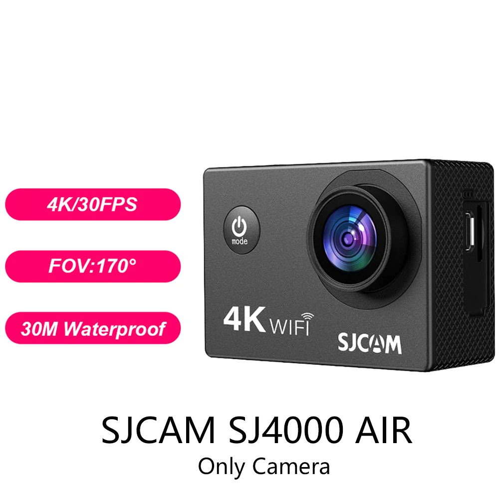 SJCAM SJ4000AIR 4K Ultra HD waterdichte actiecamera 16MP WiFi sportcamera voor avontuur en duiken Betrouwbare camera voor beginners