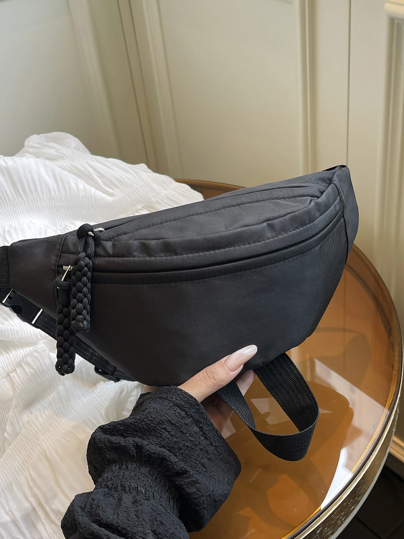 

Модная нейлоновая поясная сумка через плечо, поясная сумка, женская повседневная сумка на ремне для занятий спортом на открытом воздухе, спортивные сумки