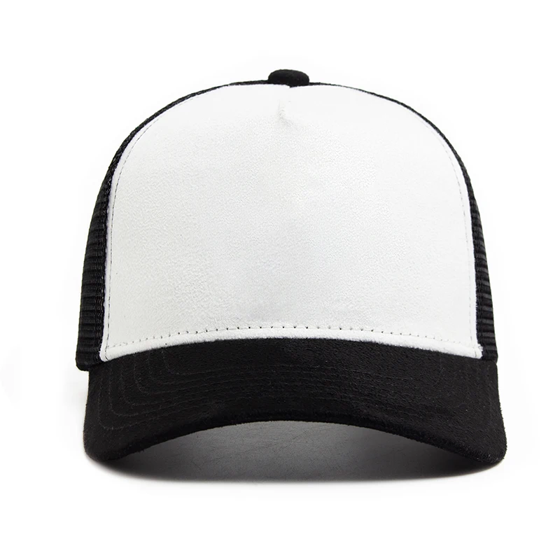 New Summer Suede Trucker Hat Men Mesh Baseball Cap For Visor Sun Fashion Casual Women Snapback Hip Hop Caps Unisex Adjustable