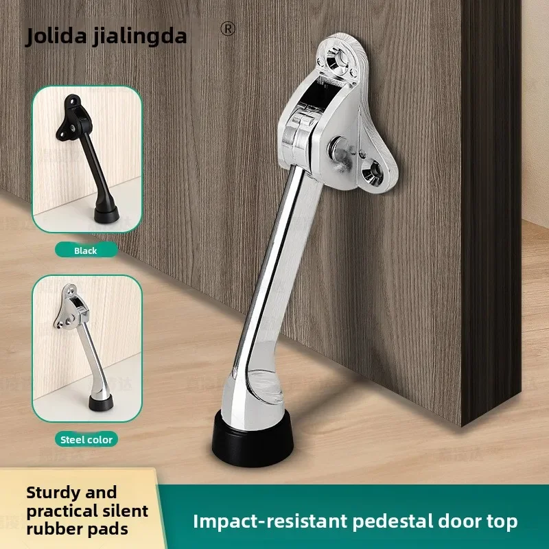 No Drilling Magnetic Door Stopper Reinforced Plastic Steel Silent Anti Collision Holder for Bathroom Toilet Wooden Door
