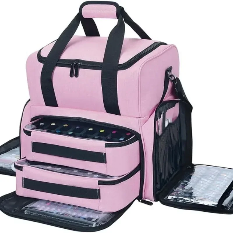 multi-layer storage box for manicurist, baking lamp, phototherapy machine, toolbox, nail essential oil handbag