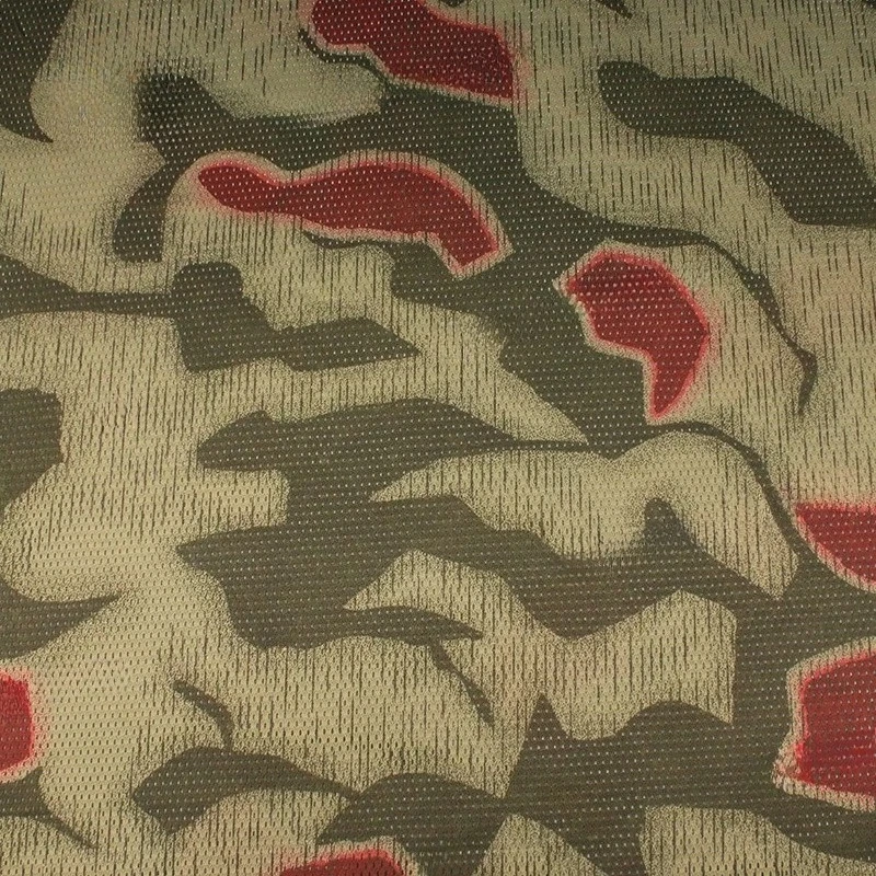 

Lightweight German BGS Sumpftarn Camouflage Mesh Fabric Polyester Swamp Red Dawn Michelle Oak Camo Bird's Eye Cloth Bandana DIY