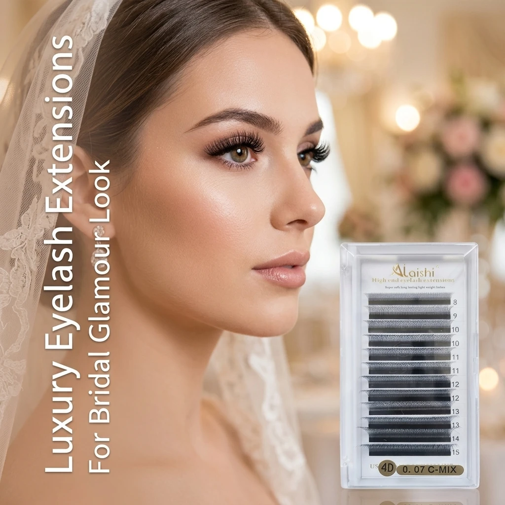 W-Shaped False Eyelashes Dramatic European Style Lash Cluster C/D Curl 8-15mm Mixed Length Lash Extensions For Daily Makeup