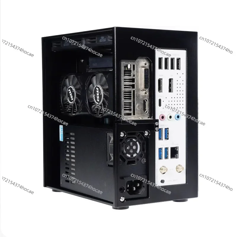 ZS-A4DC/ITX Half Height Knife Card Chassis Version V3  4.3L Volume All Aluminum 1U  Rtx4060