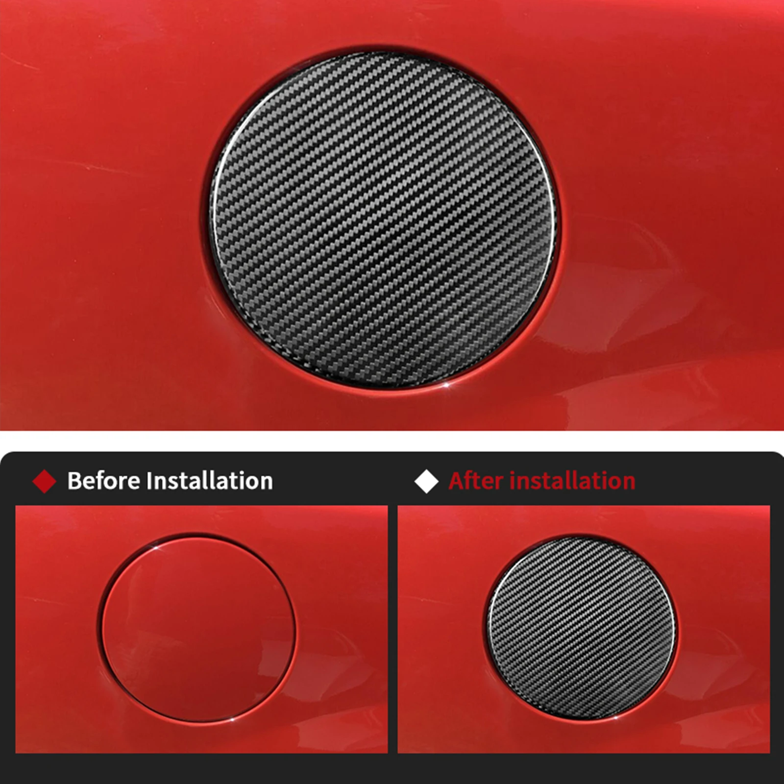 Exterior Oil Fuel Tank Cap Cover Trim Decoration Sticker For Chevrolet Camaro 2016-2020 view 5