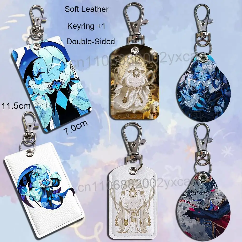 Mystic Flour Shadow Milk Cookie CRK Cartoon Movie Singer Game Leather Card Holder Can Store Access Control ID Card Subway case