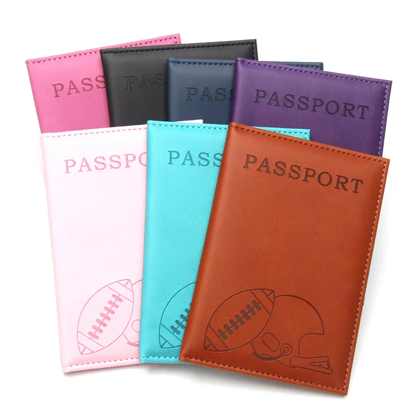 

Fashion Baseball Logo Passport Cover Cute Baseball Cap Passport Wallet Protective Pu Travel Wallet Card Holder