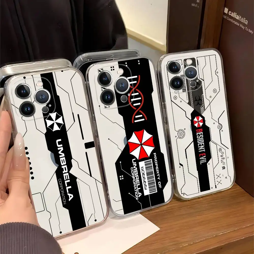 Game ResidentS EvilS Pattern Phone Case for iPhone 17 16 15 8 7 6 6S Plus X SE XR XS 14 11 12 13 Mini Pro Max Mobile Case