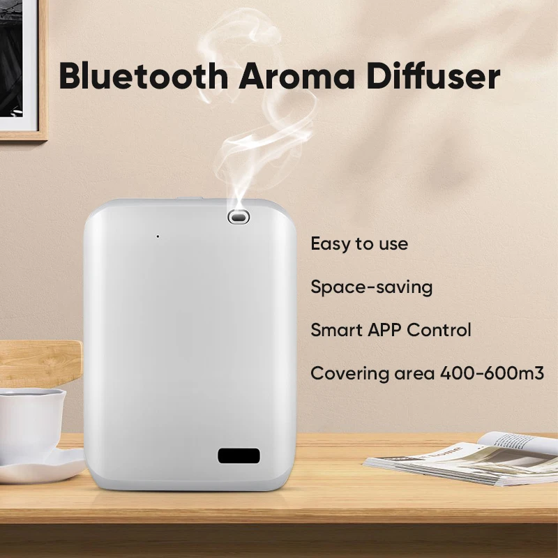 Bluetooth Electric Room Fragrance Distributor 150ml Aromatic Oils Aroma Diffuser Machine Smart Timing Hotel Air Purifier Devices