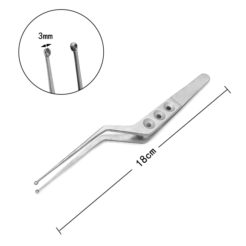 Colher Pituitária Fórceps, Oco Plantando Fórceps, Brain Gun, Instrumento Microneurosurgical, Fórceps de Microtecido