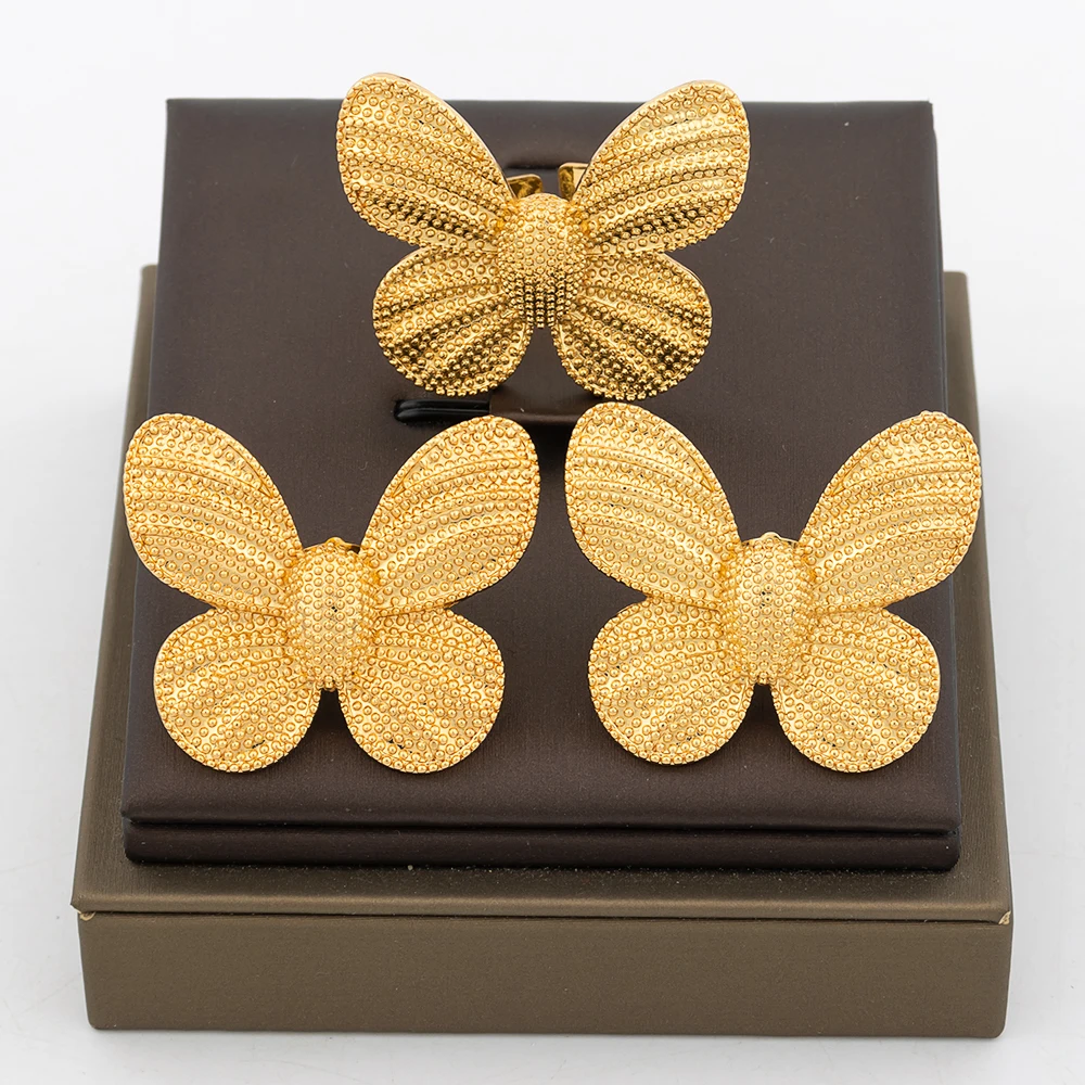 YM Dubai Gold Farbe Ohrringe Kupfer Einstellbare Große Ringe Für Frauen Unregelmäßige Ohrringe Exquisite Braut Schmuck Party Täglichen Verschleiß 4