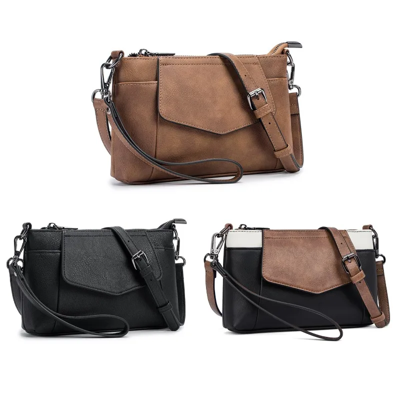 

Solid Color PU Leather Single-shoulder Bag Classic Multi-functional Envelope Crossbody Bag for Women 2025 Autumn New Arrivals