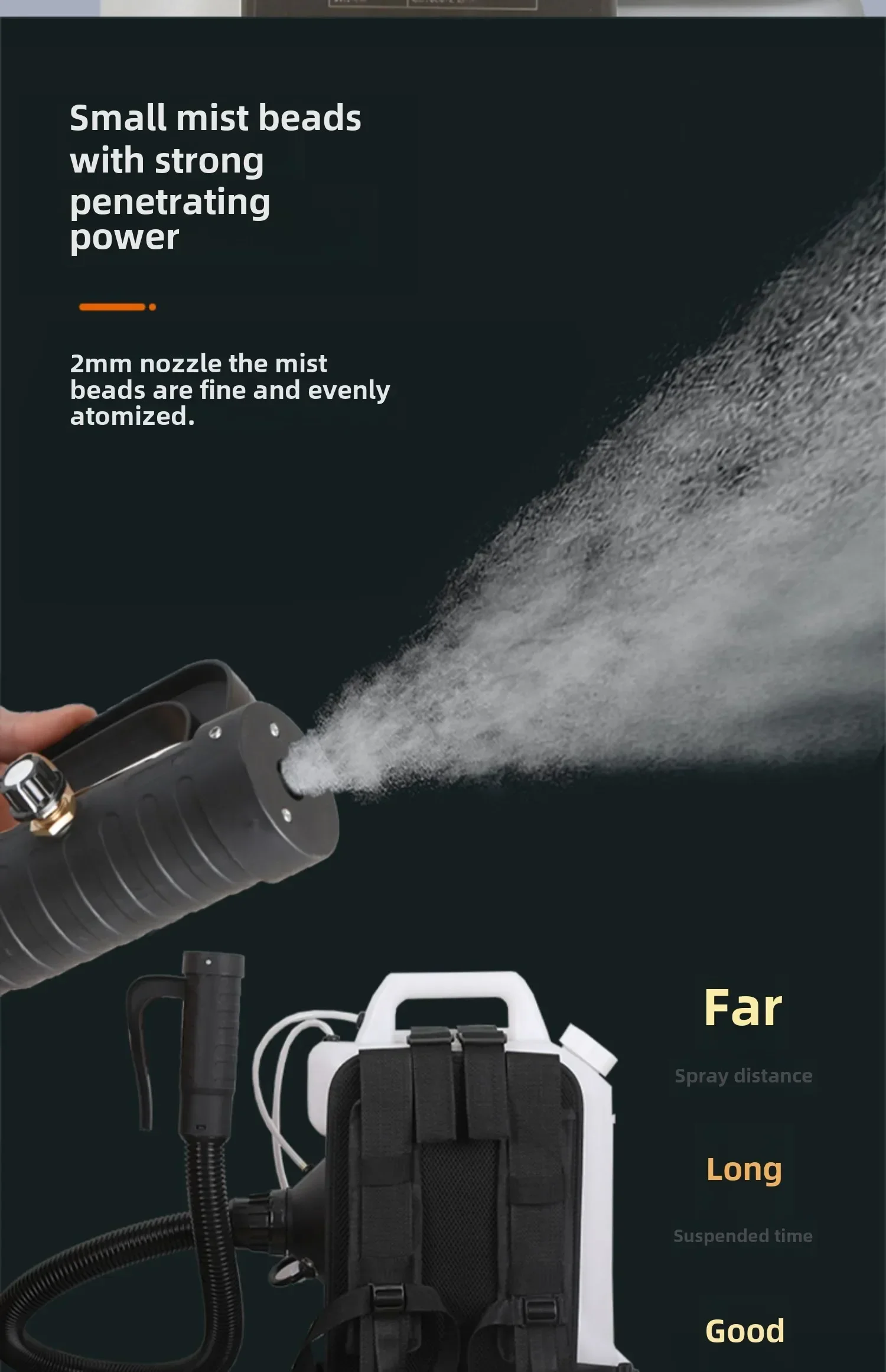 Super Low-Capacity Electric Sprayer for Epidemic Prevention and Disinfection with Lithium Battery Disinfectant Aerosol Sprayer