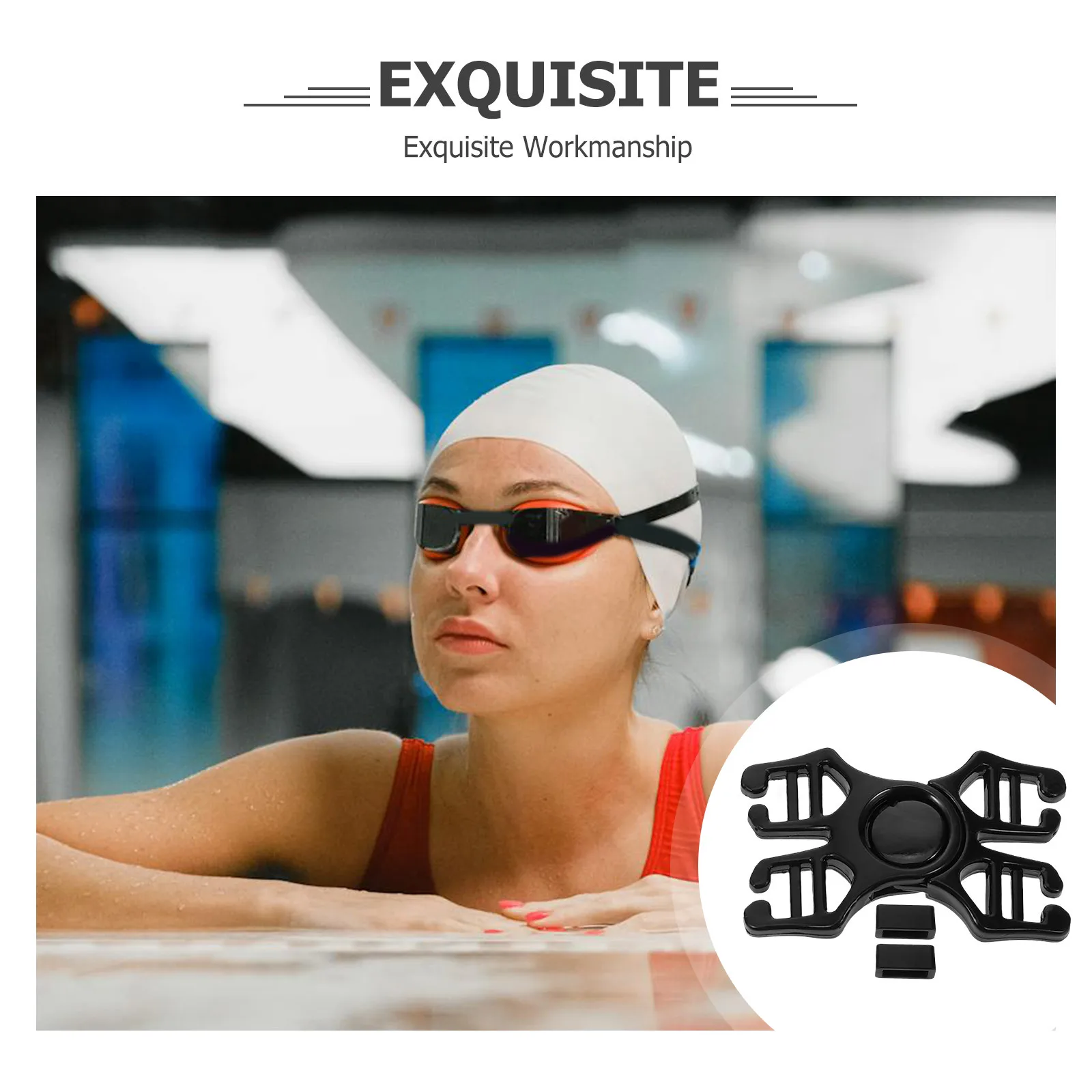 

4Pcs Swim Goggles Strap Button Universal Buckles Easy Adjust Replacement for Swimming Goggles Accessory Swimming Essentials