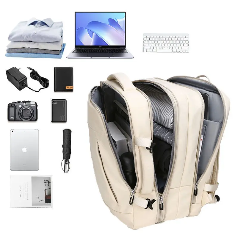 Women's Backpack Fashionable Female Backpack Trendy Commuting Double-shoulder Schoolbag Waterproof Computer Bag Large Capacity