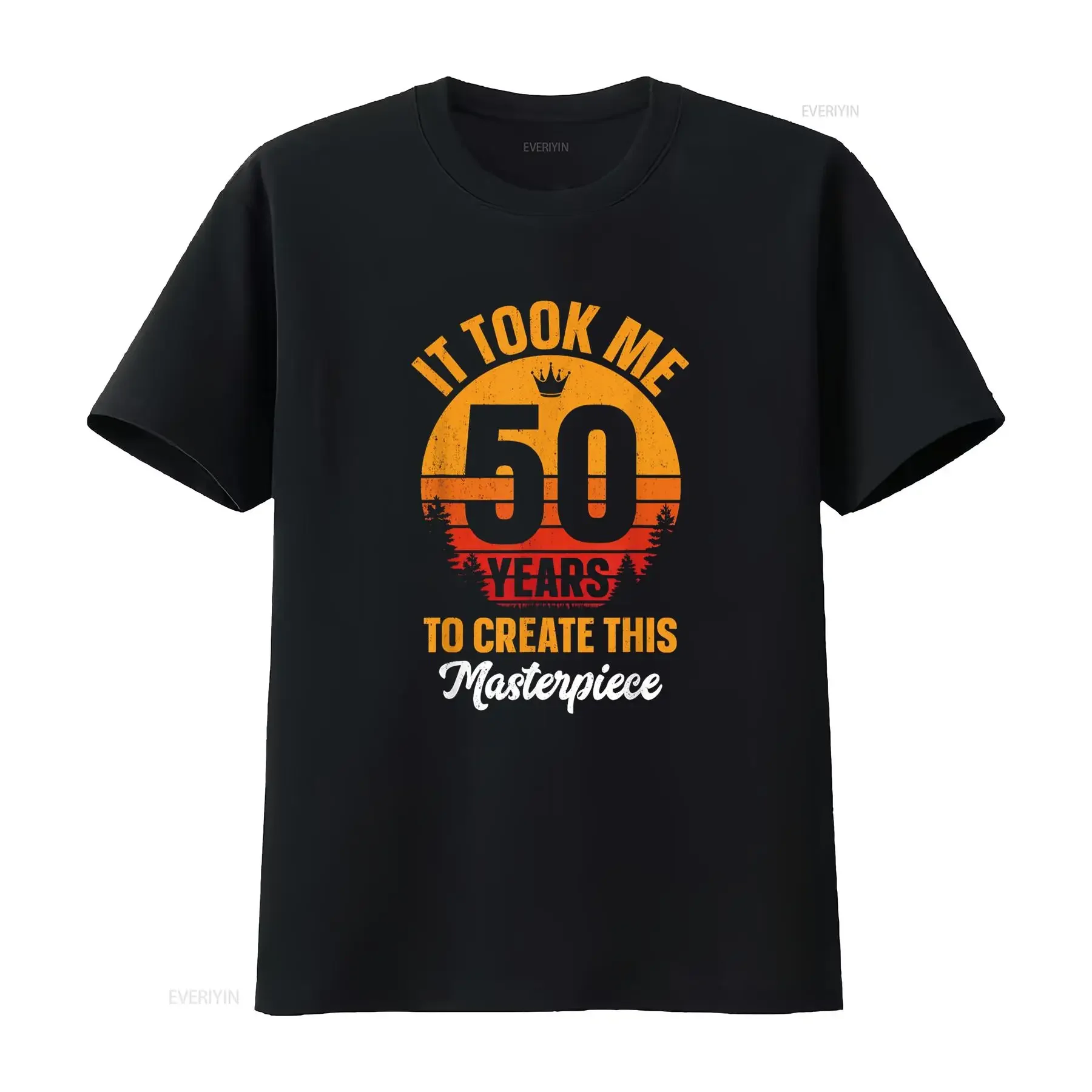 Funny 50 Years Old Joke T Shirt 50th Birthday Gag Idea vintage Washed streetwear Stylish Comfortable Slightly Breathable