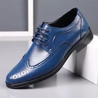 Handcrafted Men's Oxford Shoes Genuine Leather Dress Shoes for Men Classic Business Formal Shoe Suit Party Men's  Leather Shoes