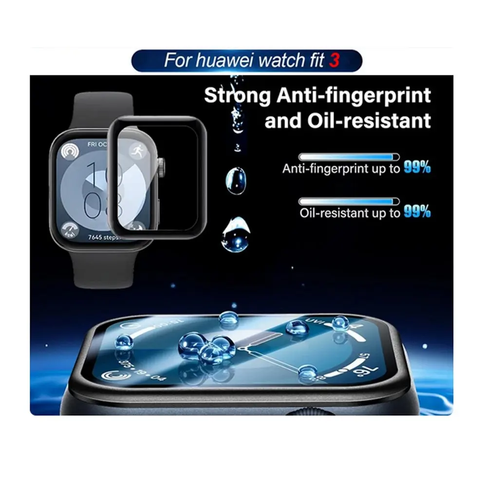 화웨이 시계 맞춤형 1 2 3용 소프트 필름 PMMA 보호 화면 보호기 전체 가장자리 적용 범위