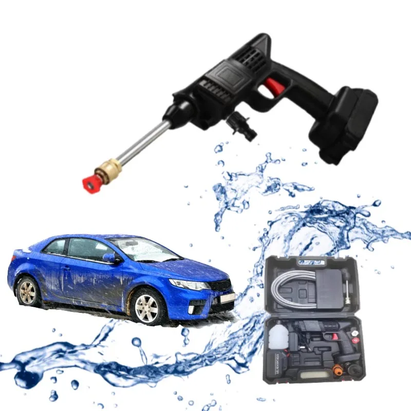 

12V/24V/48V High-Pressure Cleaning Car Wash Water Gun Wireless Rechargeable Car Washer Gun