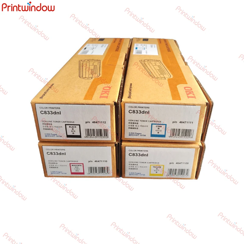 

Original New Toner Cartridge for OKI C833 C833DNL C833DN C833dnl Toner 46471109 46471110 46471111 46471112