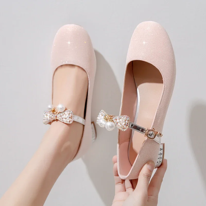 yqbtdl-2025-douce-princesse-performance-perle-noeud-papillon-pompes-filles-defile-robe-robe-de-mariage-mary-jane-femmes-chaussures-ete