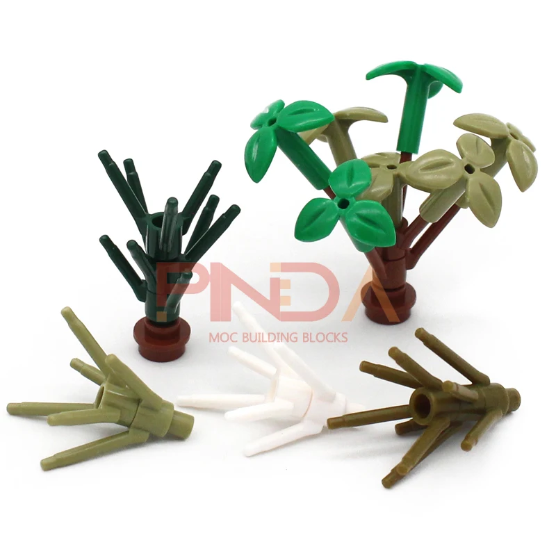 50Pcs MOC Parts 24855 Plant Flower Stem Compatible Bricks DIY Assmble Building Blocks Particle Kid Puzzle Brain Toy Gift