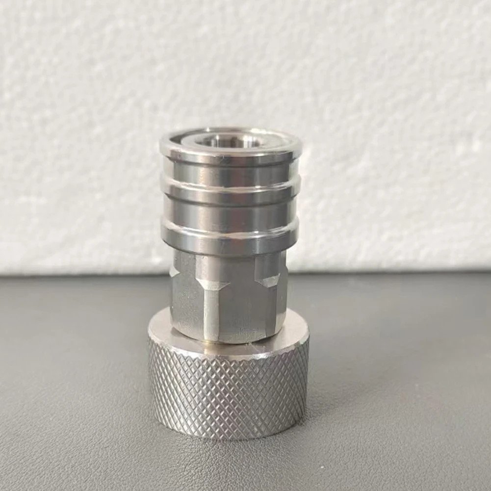 Garden Hose Stainless Steel Adapter GHT 3/4 to 1/4 Quick Connect Fitting for Pressure Washer Nozzle Attachment