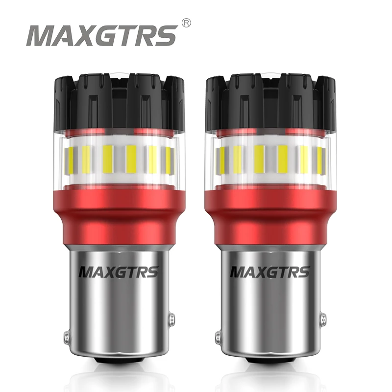 2X T20 LED Light CANBUS 1157 BAY15D P21/5W 7443 W21/5W LED Bulb 3157 P27/7W No Error Daytime Running DRL Brake Reverse Lamp 12V