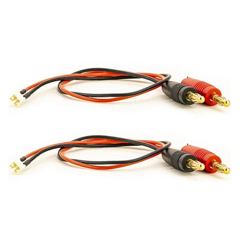 1/2 Pcs Heavy Duty JST-PH 2.0 Charge Lead-Male JST-PH 2.0 to 4mm Gold Plated  Banana Plug Connector 22awg 30cm