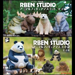 KITAN CLUB Original Gashapon Capsule Toys Figure Kawaii Cute Plump Elephant Alligator Deer White Bear Animal Miniature Figurine