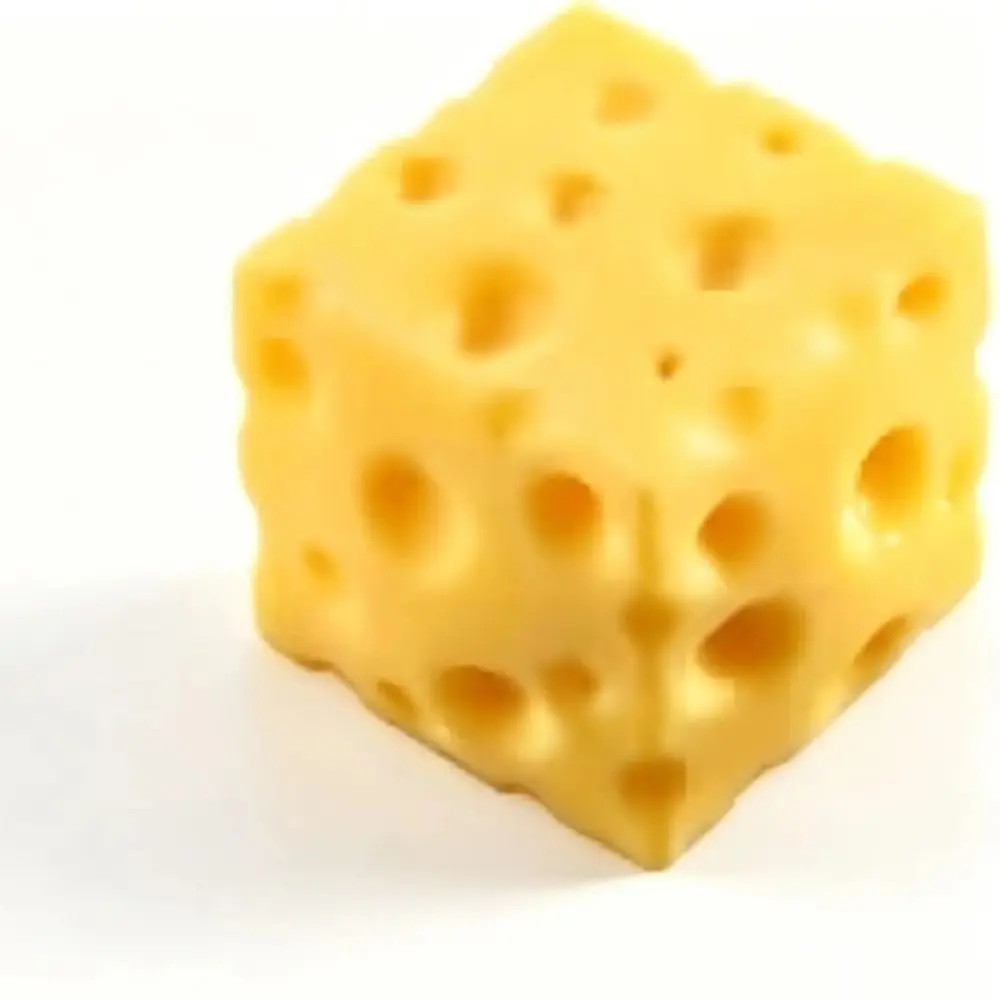 Portable 5cm Cheese Squeezed Super Soft Moldable Cheese Squishy Hand Relax Comfortable TPR Fidget for Adults