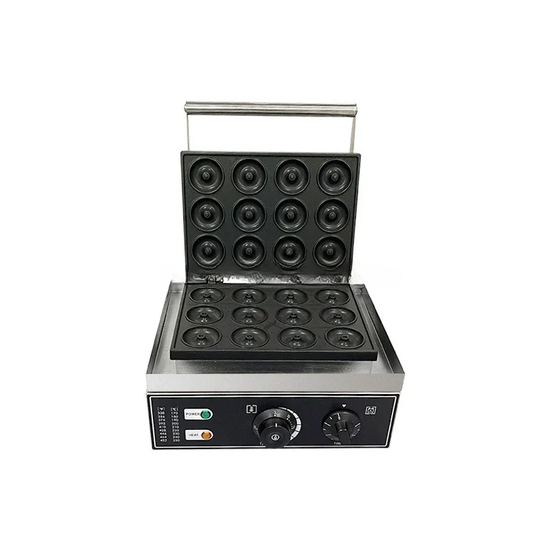 12 Holes Non Commercial Electric Round Donut Maker Wholesale Waffle Making Machine