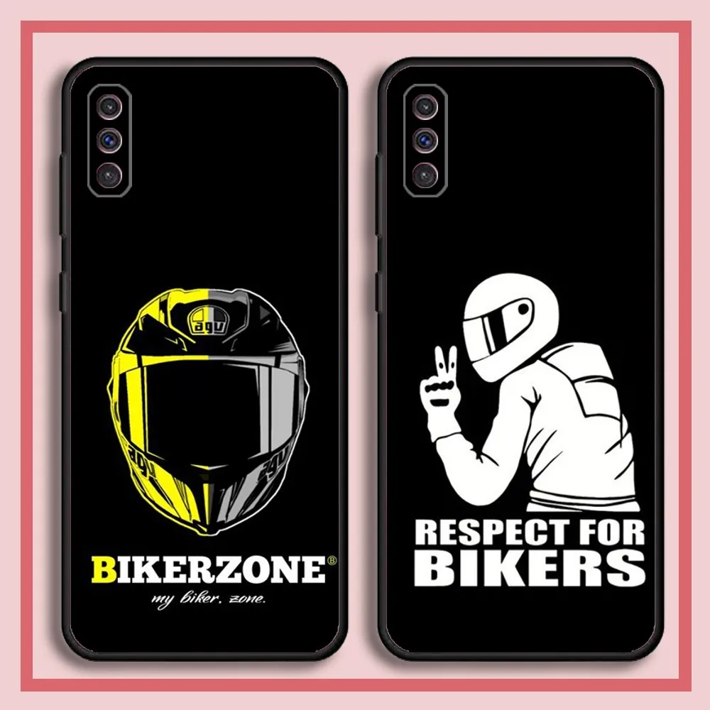 Biker zone Motorcycle Phone Case For Samsung S23,23,22,30,21,10,9,Note20 Ultra,Lite,Ultra,5G,Plus,FE,Black Soft Case