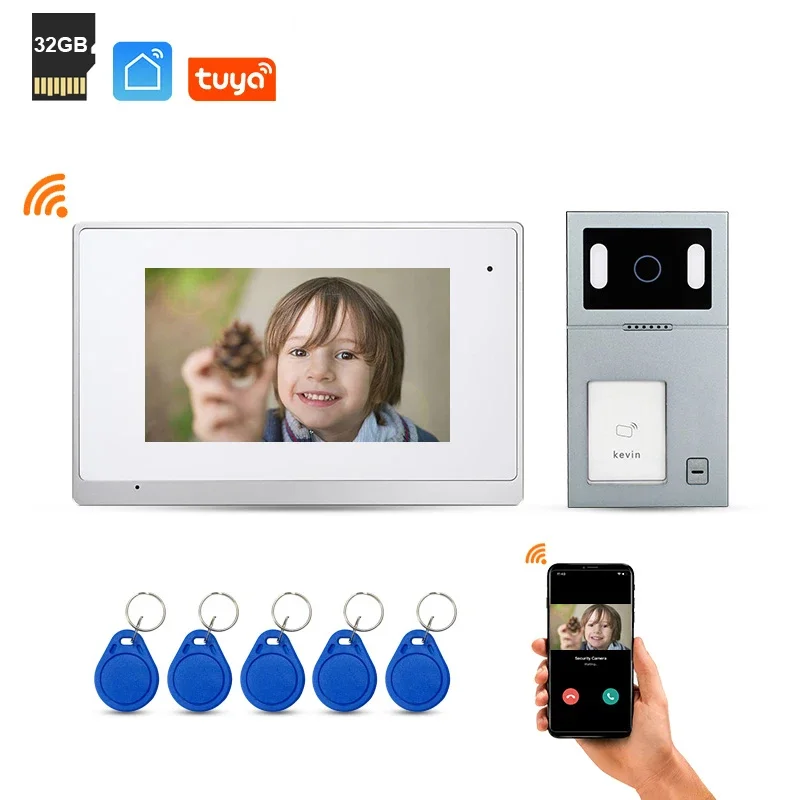 

Best Selling TCP/IP Protocal Outdoor Wifi Tuya Video Door Entry Smart Doorbell with Camera