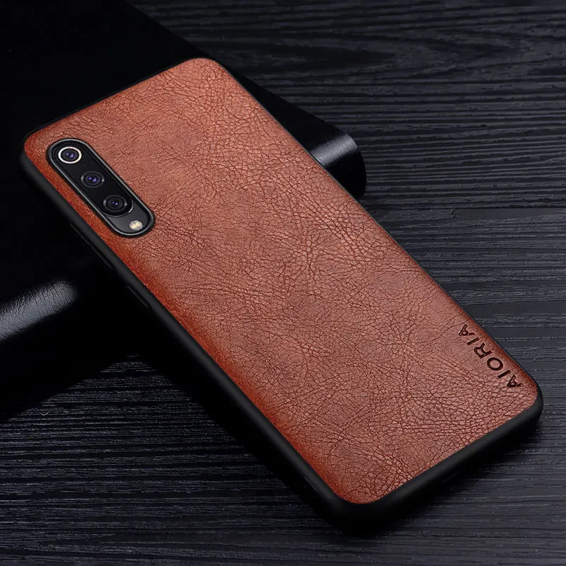 Leather Case For Xiaomi Mi 9 8 10 10T 11 A2 Lite SE Pro Business Style Retro Litchi Pattern Back Cover for Mi Note 10 Lite Case